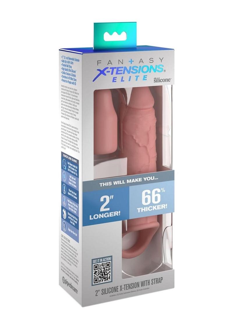 Fantasy X-Tensions Elite Silicone Thicker Extension with Strap