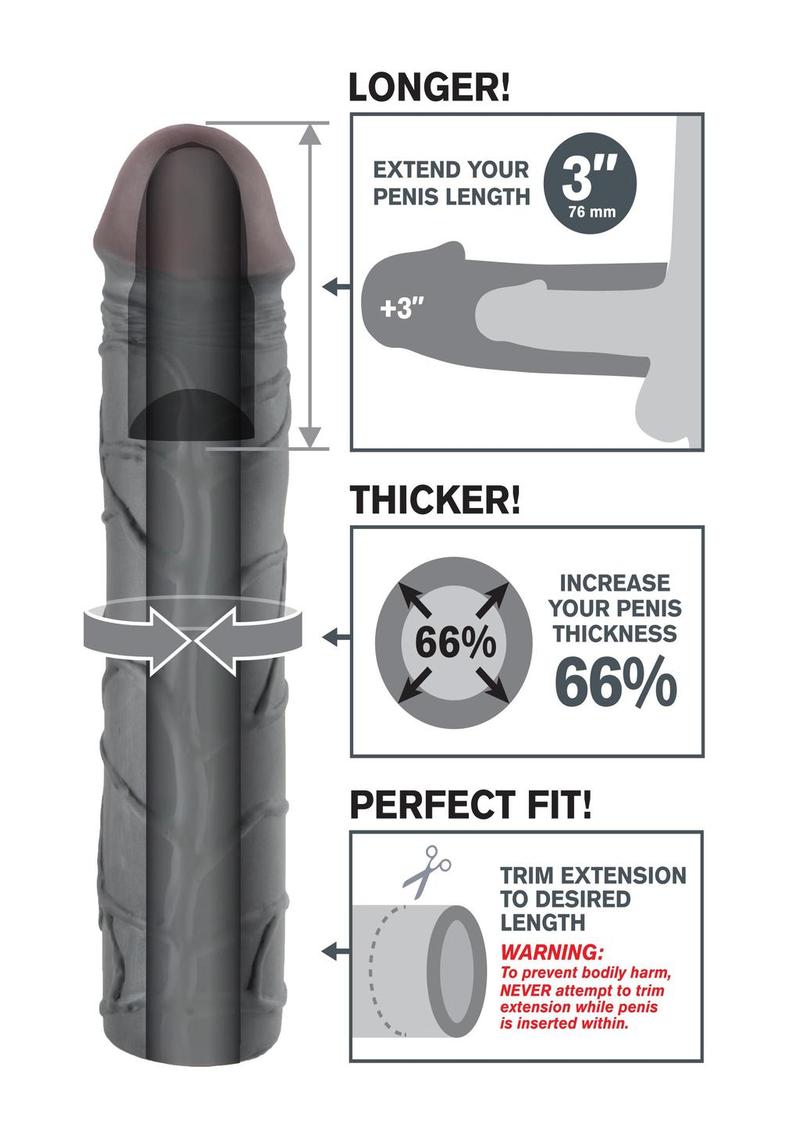 Fantasy X-Tensions Mega 3 Inch Extension Sleeve