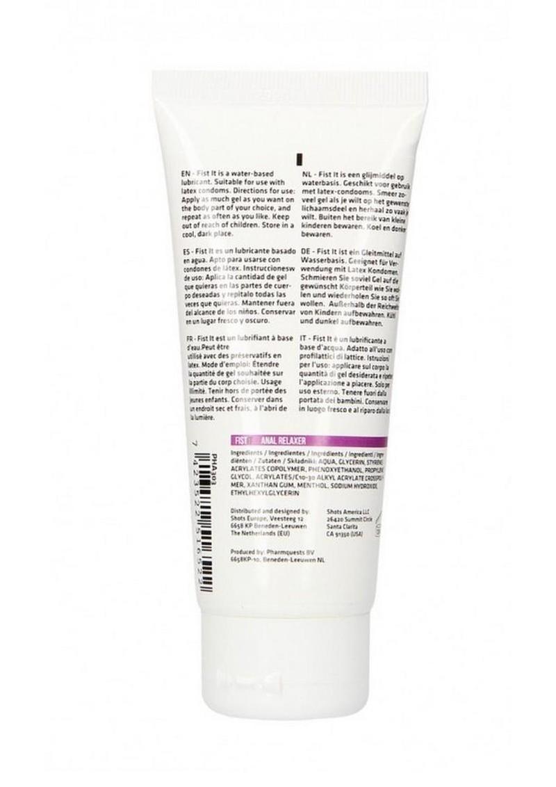 Fist It Anal Relaxer Water Based Lubricant