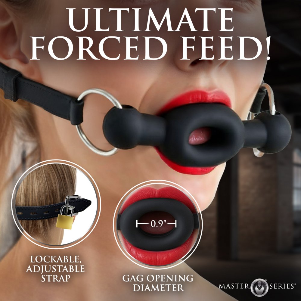 Master Series Forced Silicone Feeding Gag