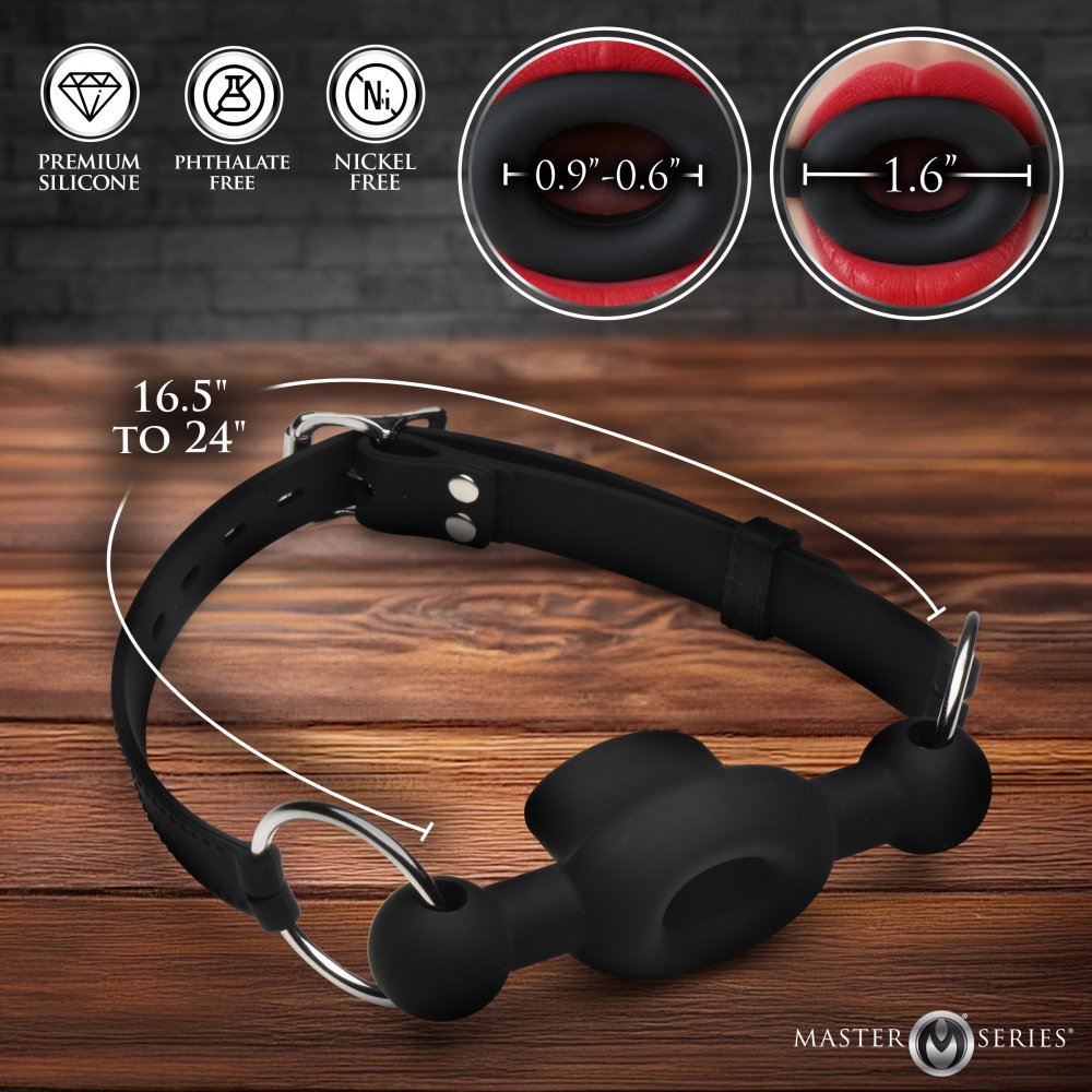 Master Series Forced Silicone Feeding Gag