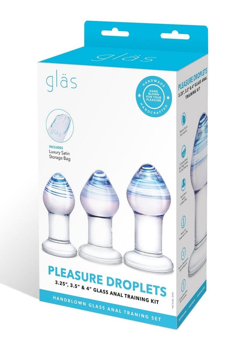 Gläs Pleasure Droplets Glass Anal Training Kit