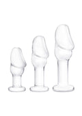Glas 3pc Helmet Head Glass Anal Training Kit