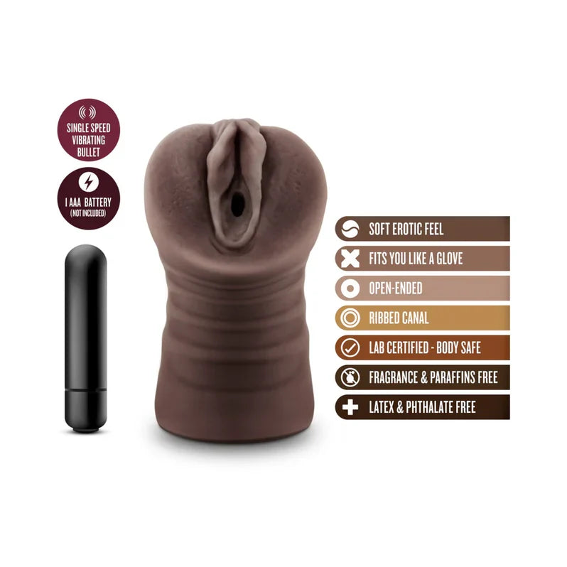 Blush Hot Chocolate Brianna Realistic Stroker - Chocolate