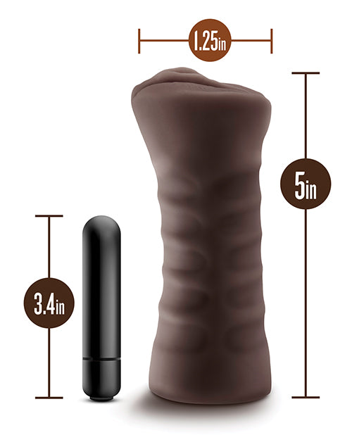 Blush Hot Chocolate Brianna Realistic Stroker - Chocolate
