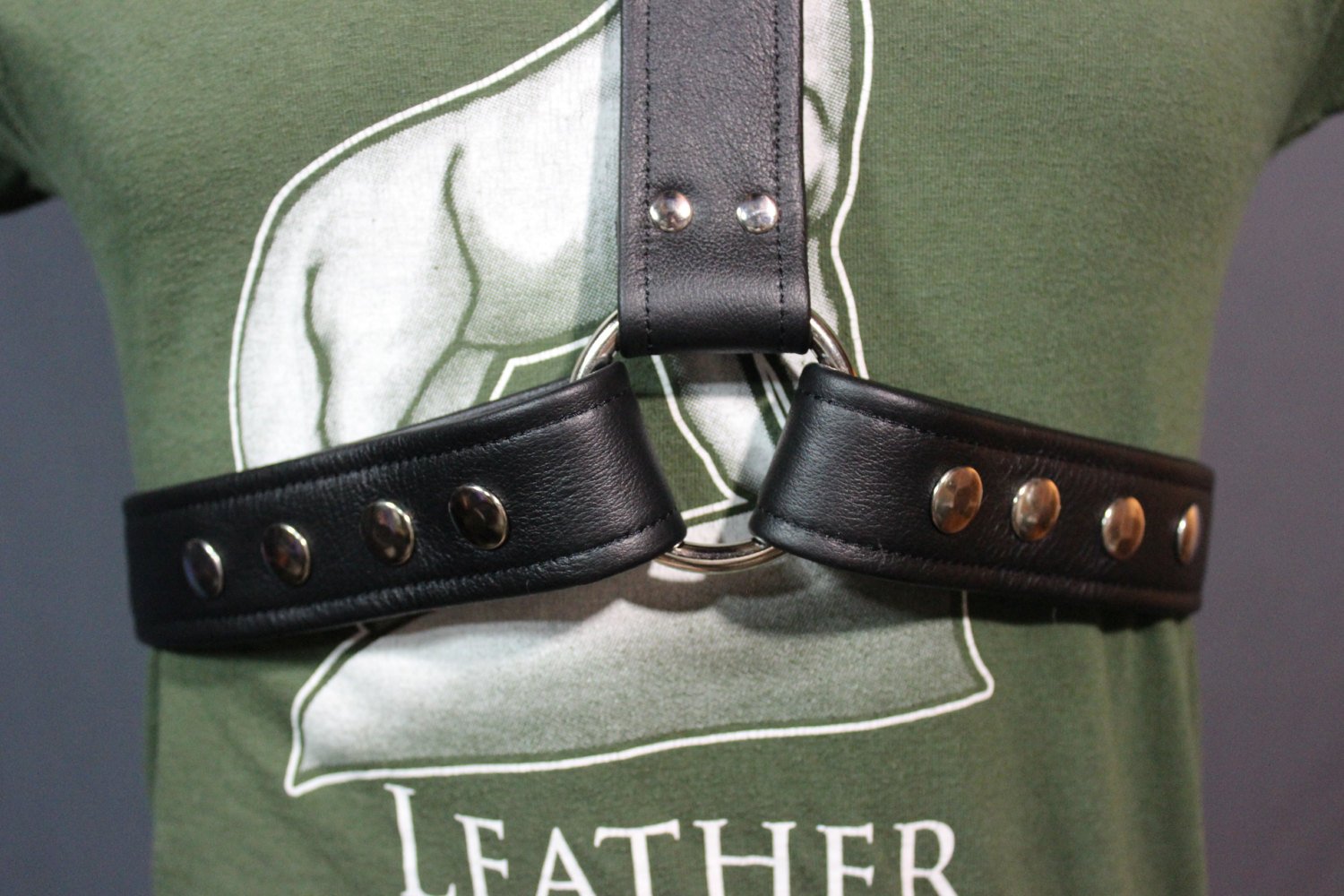Classic Black Extended X Harness, Soft Leather Strapping