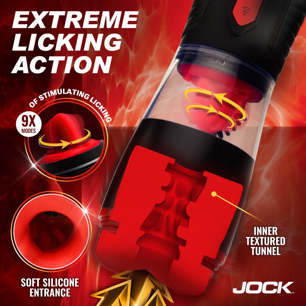 JOCK Advanced Blow Job Sucking, Licking, and Vibrating Masturbator