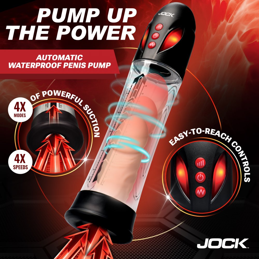 JOCK Advanced Power Up Automatic Waterproof Penis Pump