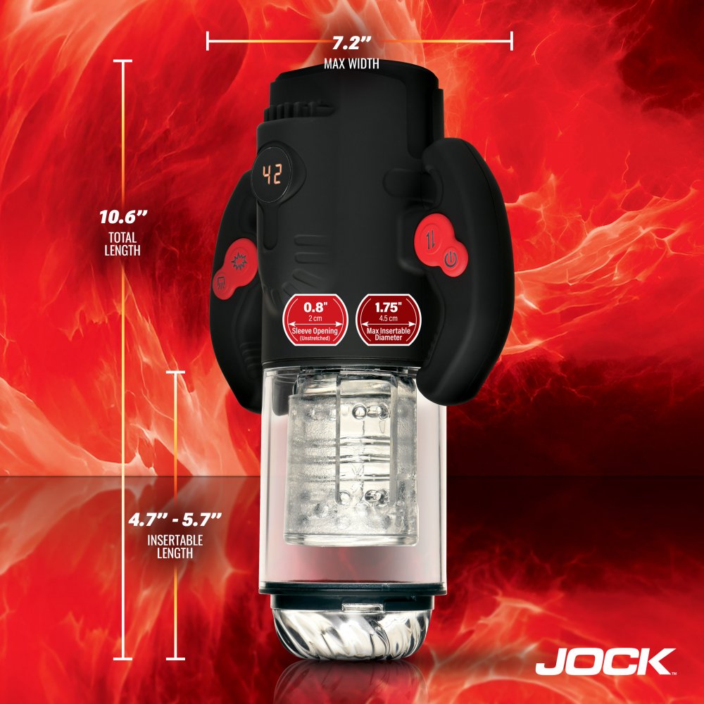 JOCK Advanced Turbo Max Spinning, Thrusting, & Sucking Masturbator