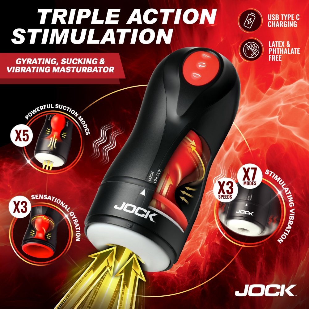 JOCK Advanced Gyroblast Rechargeable Masturbator