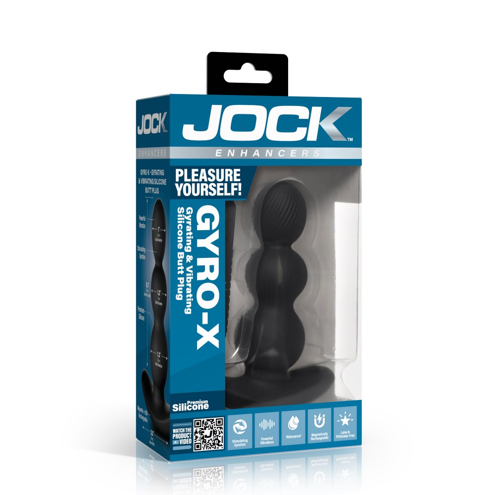 JOCK Enhancers Gyro-X Gyrating and Vibrating Butt Plug