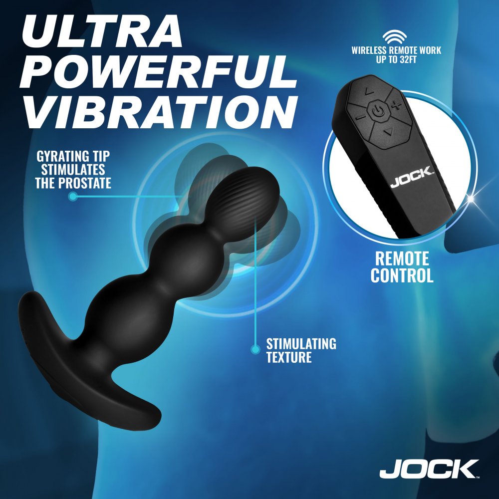 JOCK Enhancers Gyro-X Gyrating and Vibrating Butt Plug