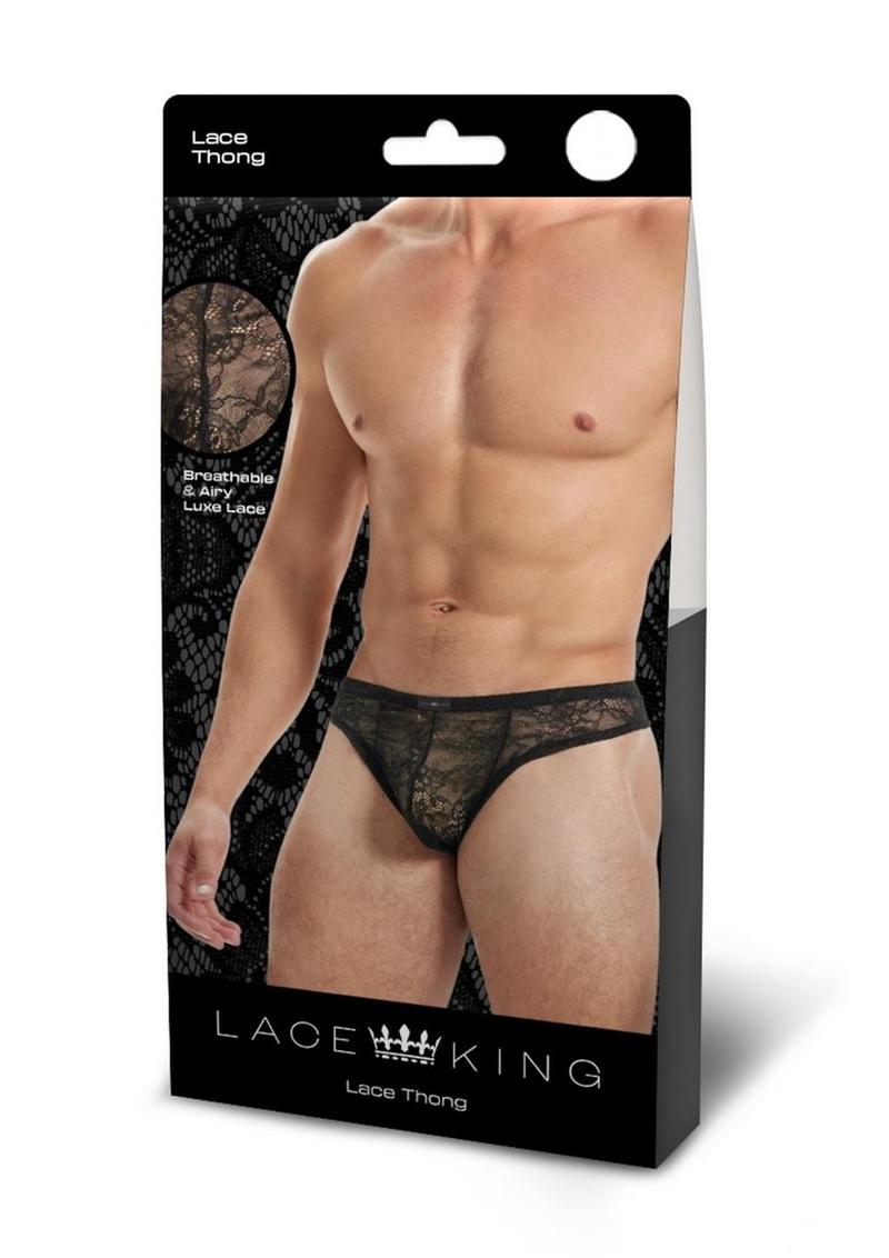Lace King Men's Lace Thong Breathable Luxury Lingerie for Men