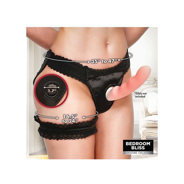 Bedroom Bliss Jolie Strap-On Panty Harness & Garter