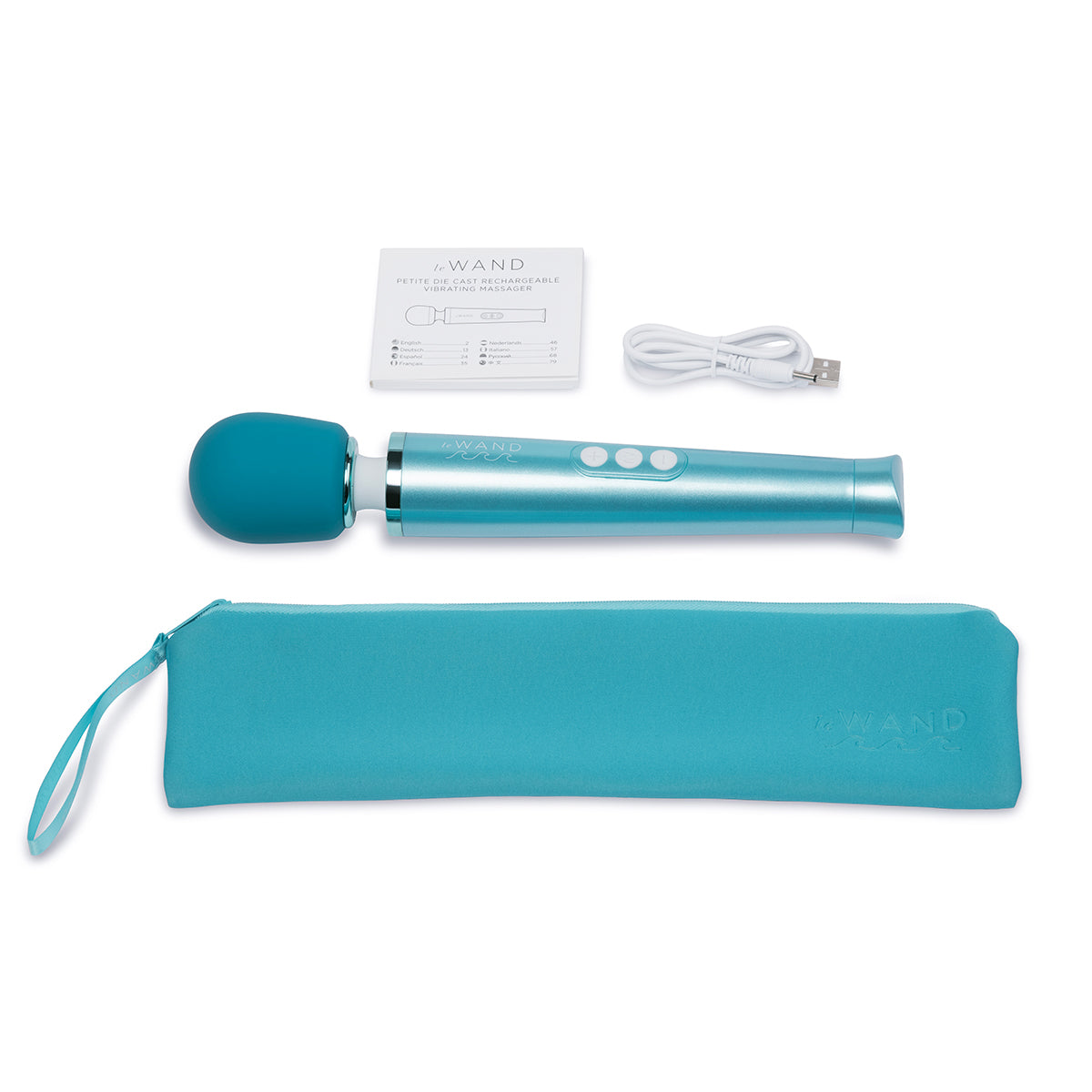 Le Wand Dive Submersible Vibrating Wand Massager Blue