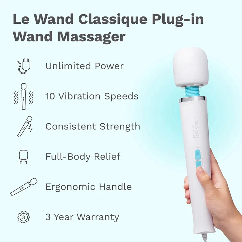 Le Wand Classique Plug-In Wand Vibrator