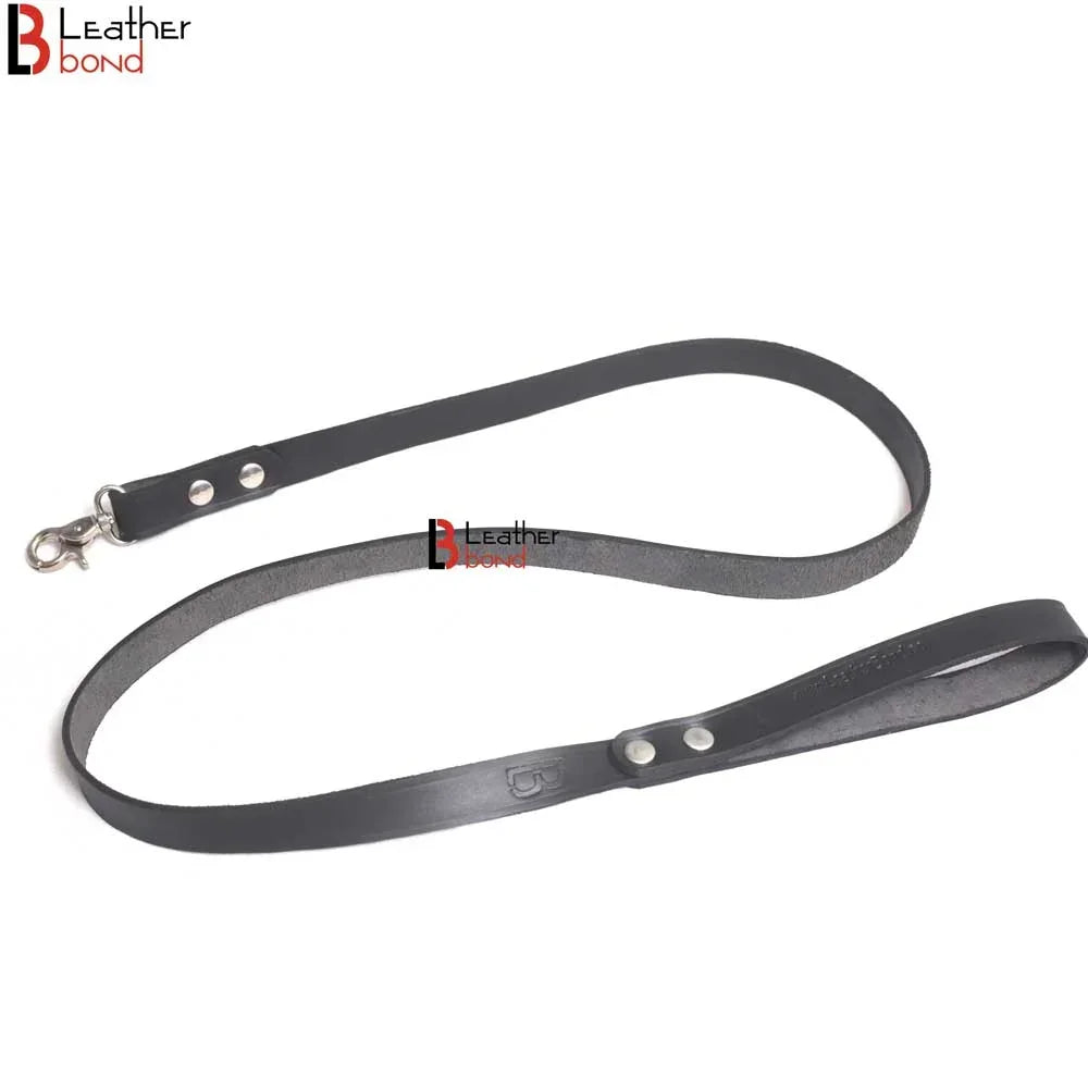 11-Piece Cowhide Leather Bondage Kit Collar, Ankle & Wrist Cuffs, Hogties, Leash & Connectors | Couples BDSM Set