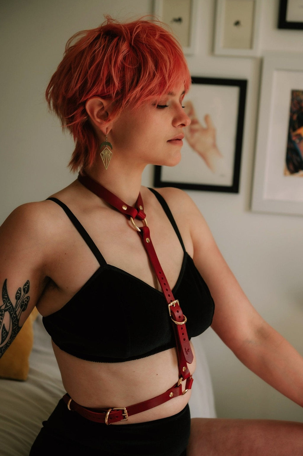 VICKY Italian Leather Harness