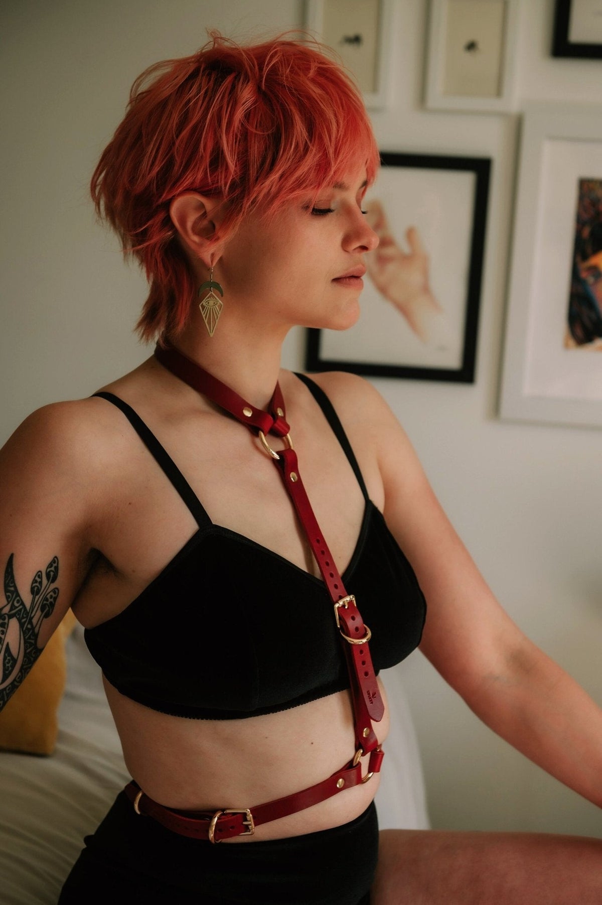 VICKY Italian Leather Harness