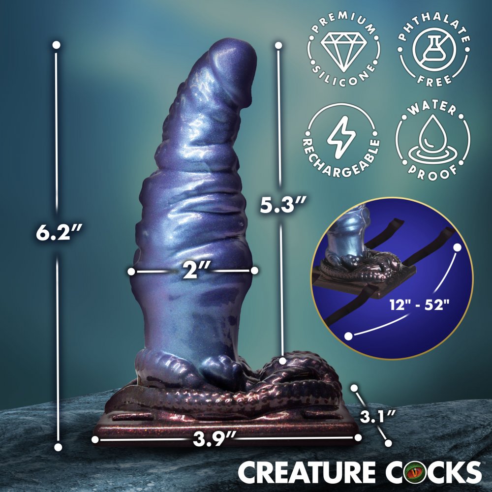 Creature Cocks Lord Neptune Vibrating Silicone Grinder
