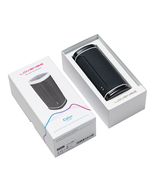 Lovense Calor Bluetooth Heating Masturbator - Black