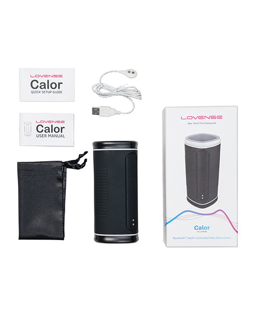 Lovense Calor Bluetooth Heating Masturbator - Black