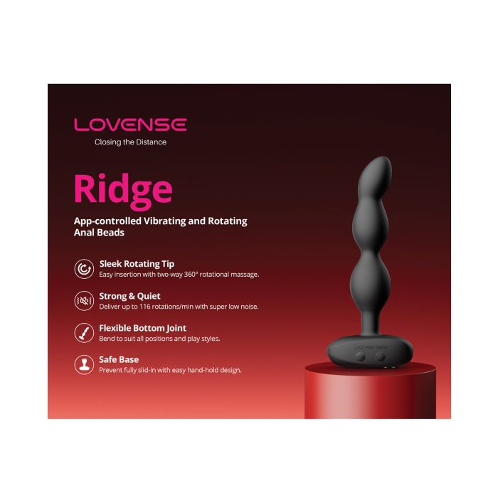 Lovense Ridge Vibrating and Rotating Anal Beads