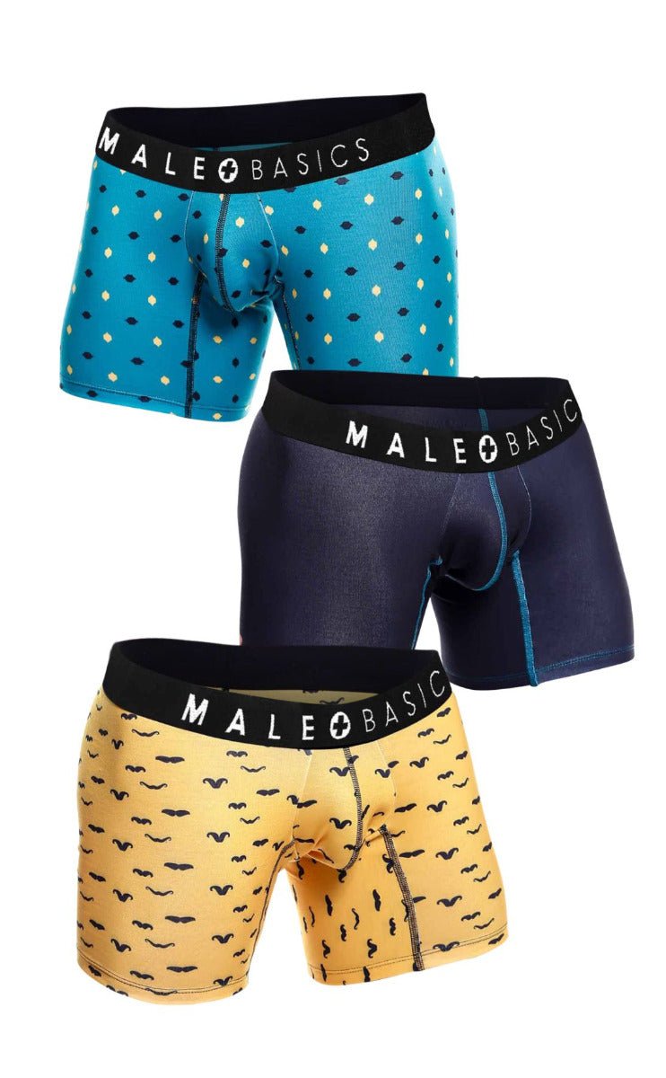 MaleBasics 3-Pack Boxer Brief Stache