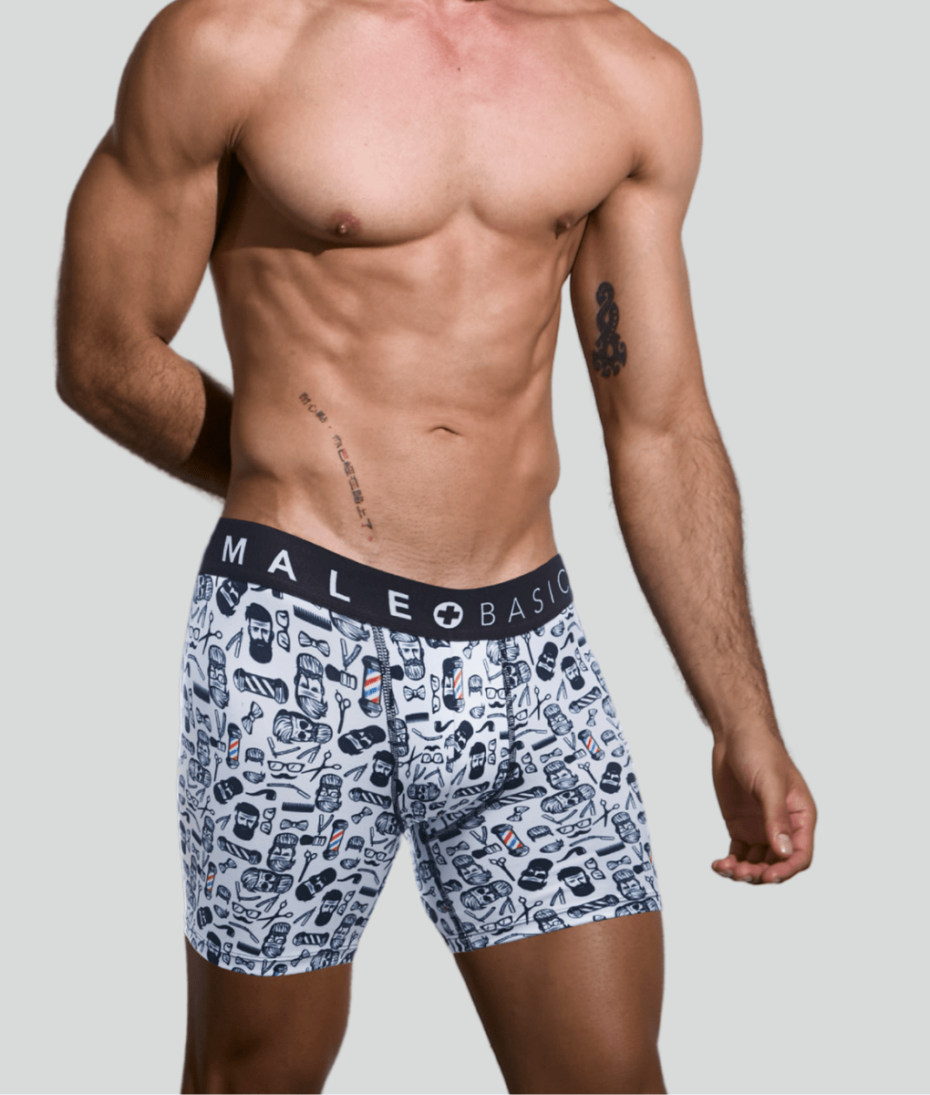 Malebasics Boxerbrief Barber Skulls