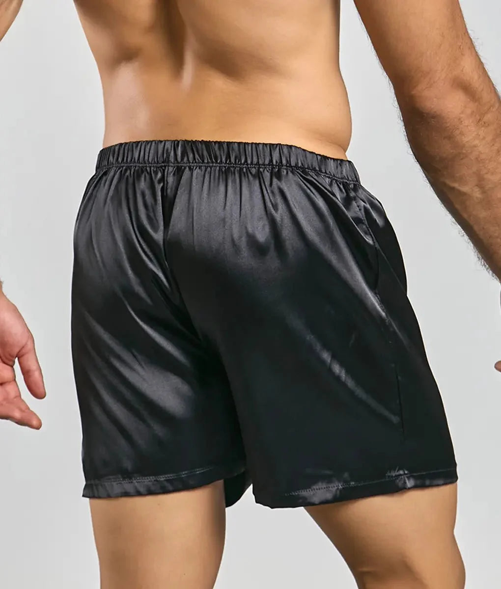 Malebasics Men's Satin Lounge Shorts