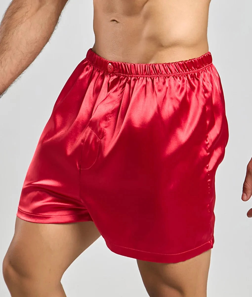 Malebasics Men's Satin Lounge Shorts