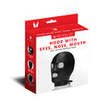 Me You Us Faux Leather BDSM Hood with Eyes, Nose, and Mouth