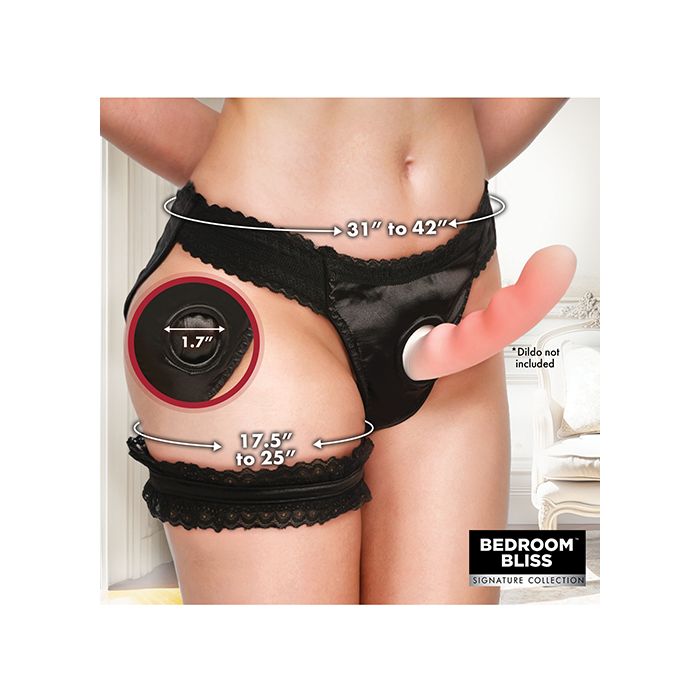 Bedroom Bliss Jolie Strap-On Panty Harness & Garter