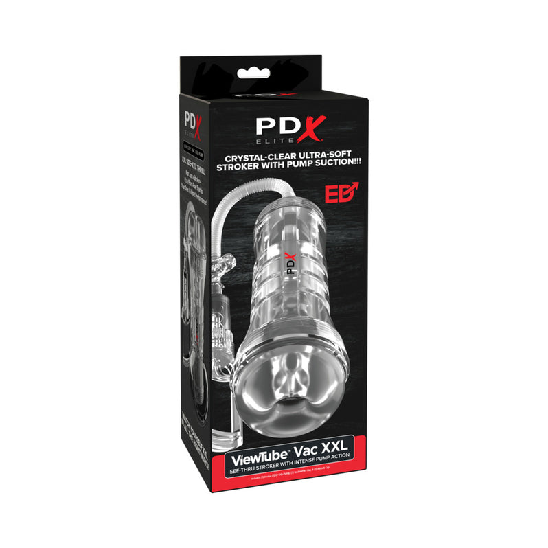 PDX Elite ViewTube Vac XXL See-Thru Pump Stroker