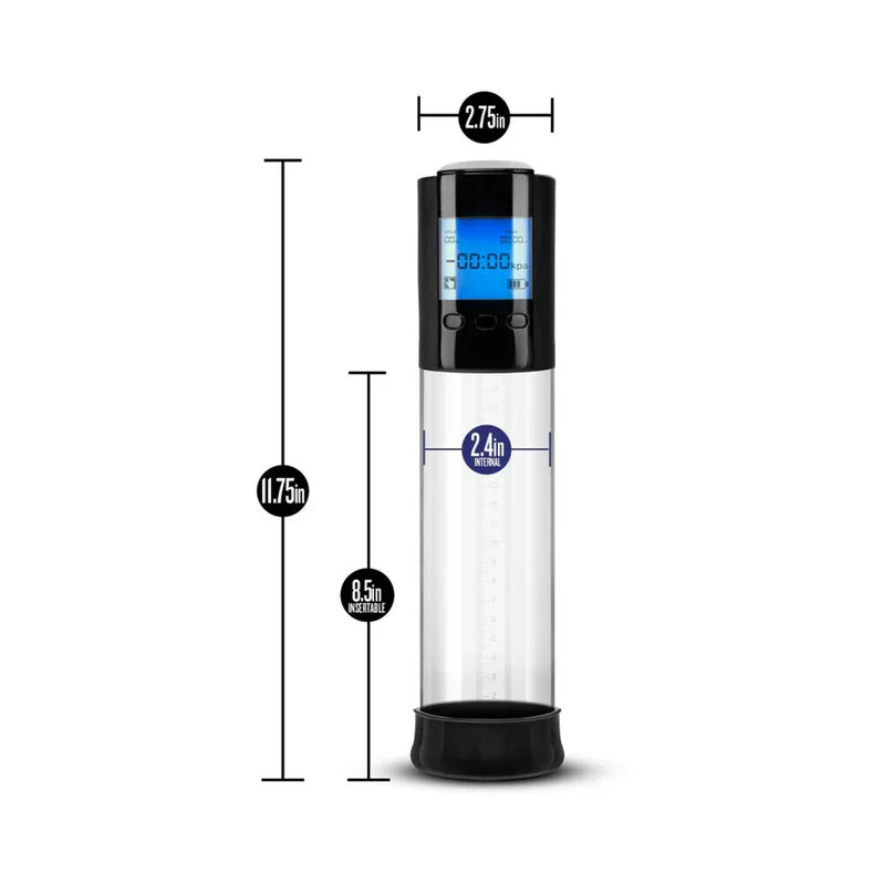 Blush Performance VX10 Rechargeable Smart Penis Pump – Automatic Vacuum Therapy
