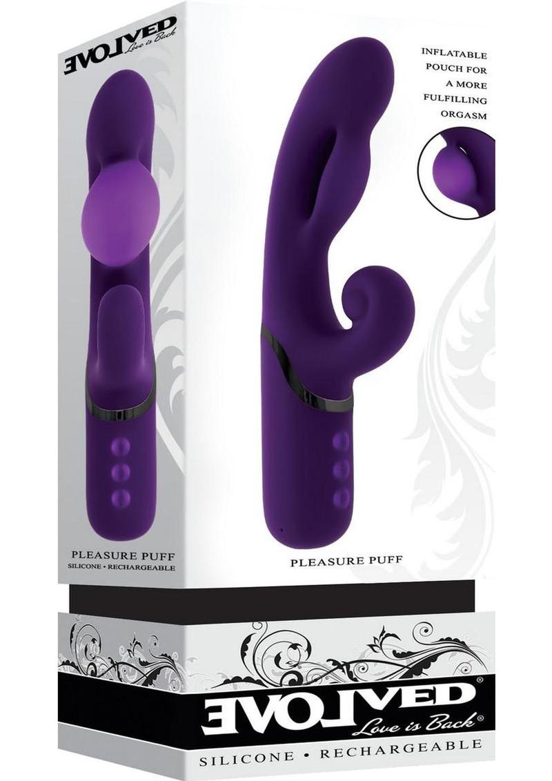 Evolved Pleasure Puff Expandable Rabbit Vibrator