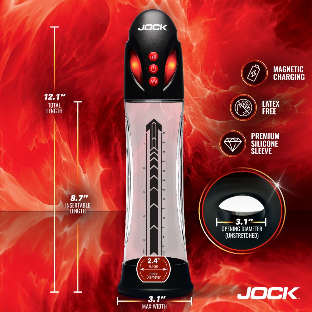JOCK Advanced Power Up Automatic Waterproof Penis Pump