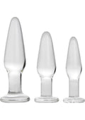 Prisms Dosha 3 Piece Glass Anal Plug Kit