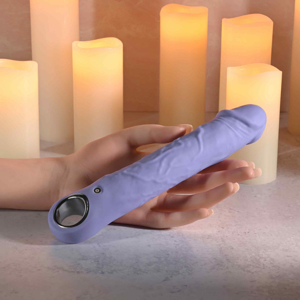Evolved Large Purple Fantasy Dildo Vibe