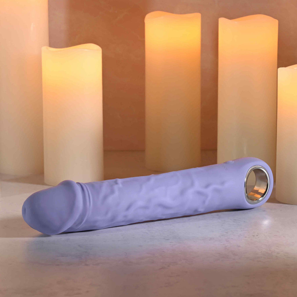Evolved Large Purple Fantasy Dildo Vibe