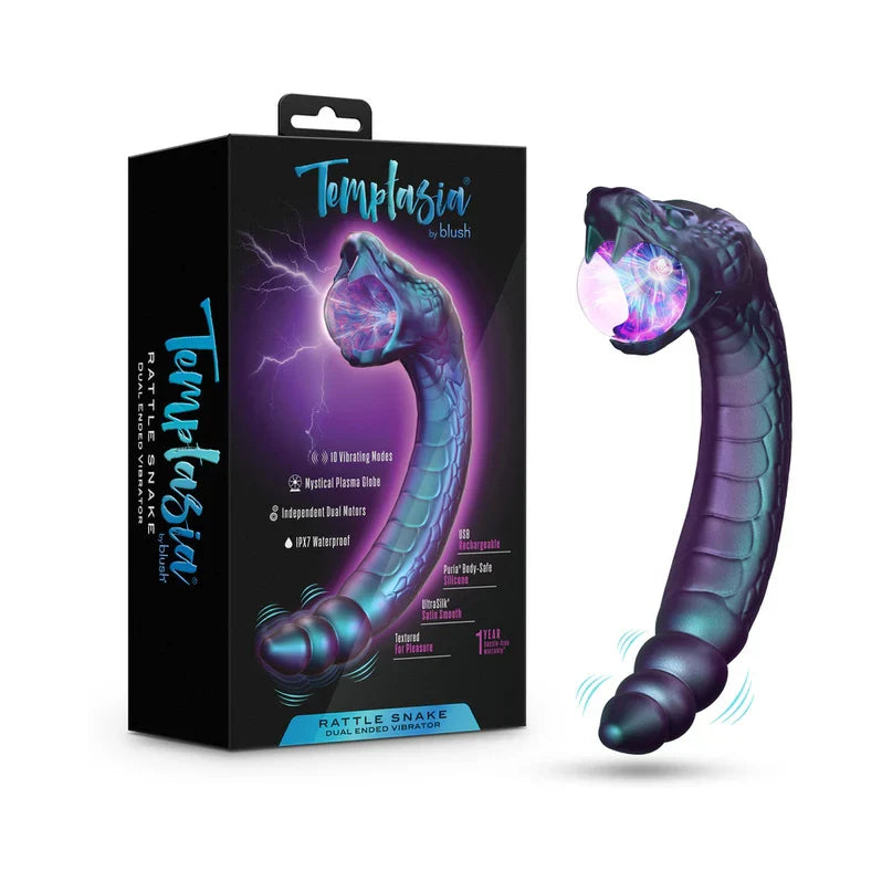 Temptasia Rattle Snake Dark Millenia Double Ended Vibrator