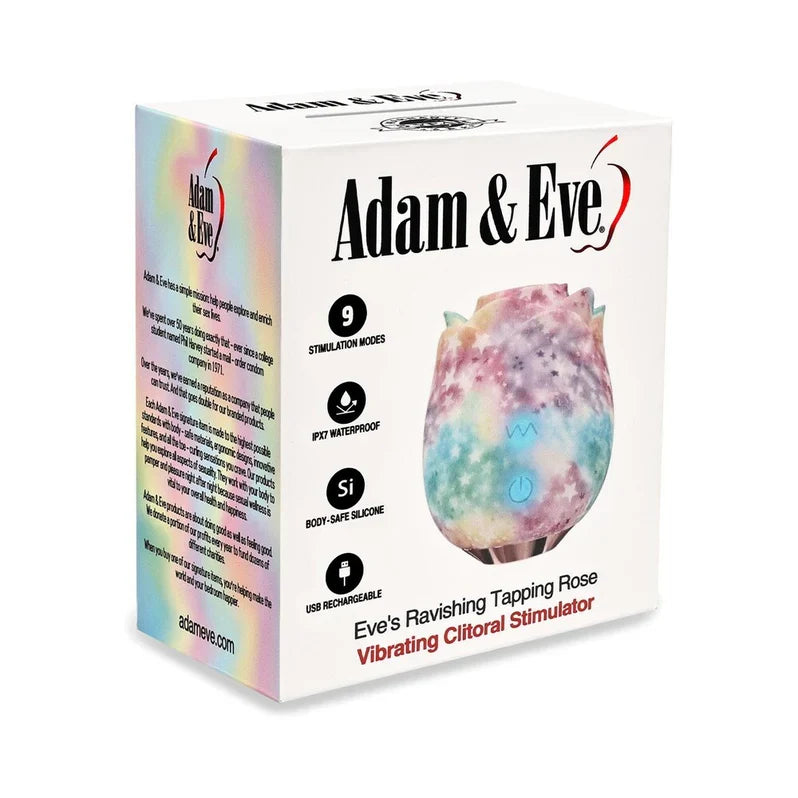 Adam & Eve Eve's Ravishing Rose Rainbow Rose Vibrator
