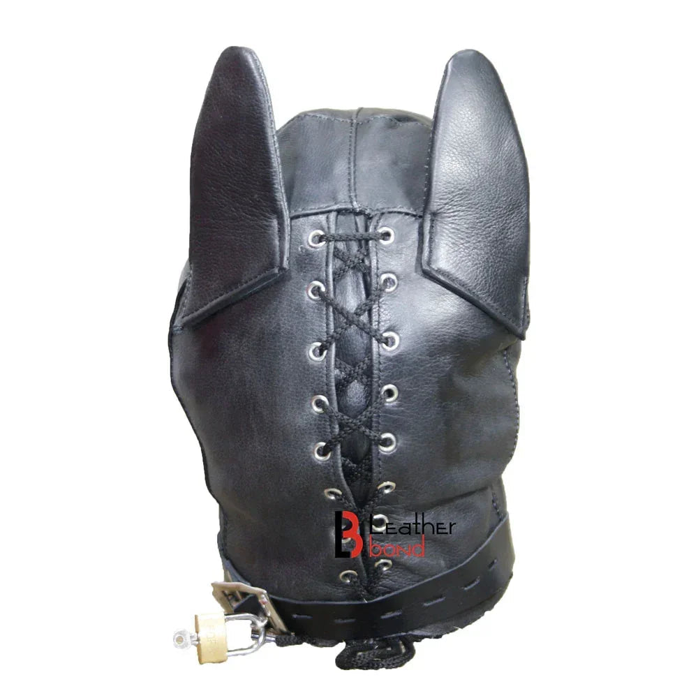 Puppy Play Animal Role Bondage Kit 5-Piece Genuine Cowhide Leather BDSM Restraint Set