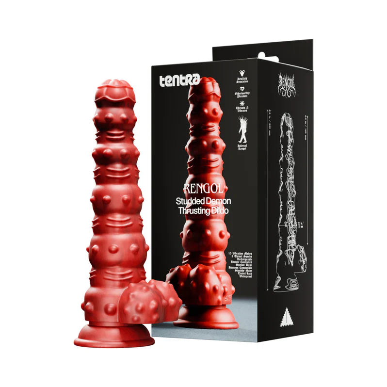 Tentra Rengol Studded Demon Thrusting Dildo