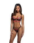 Midnight Rose Bra Set