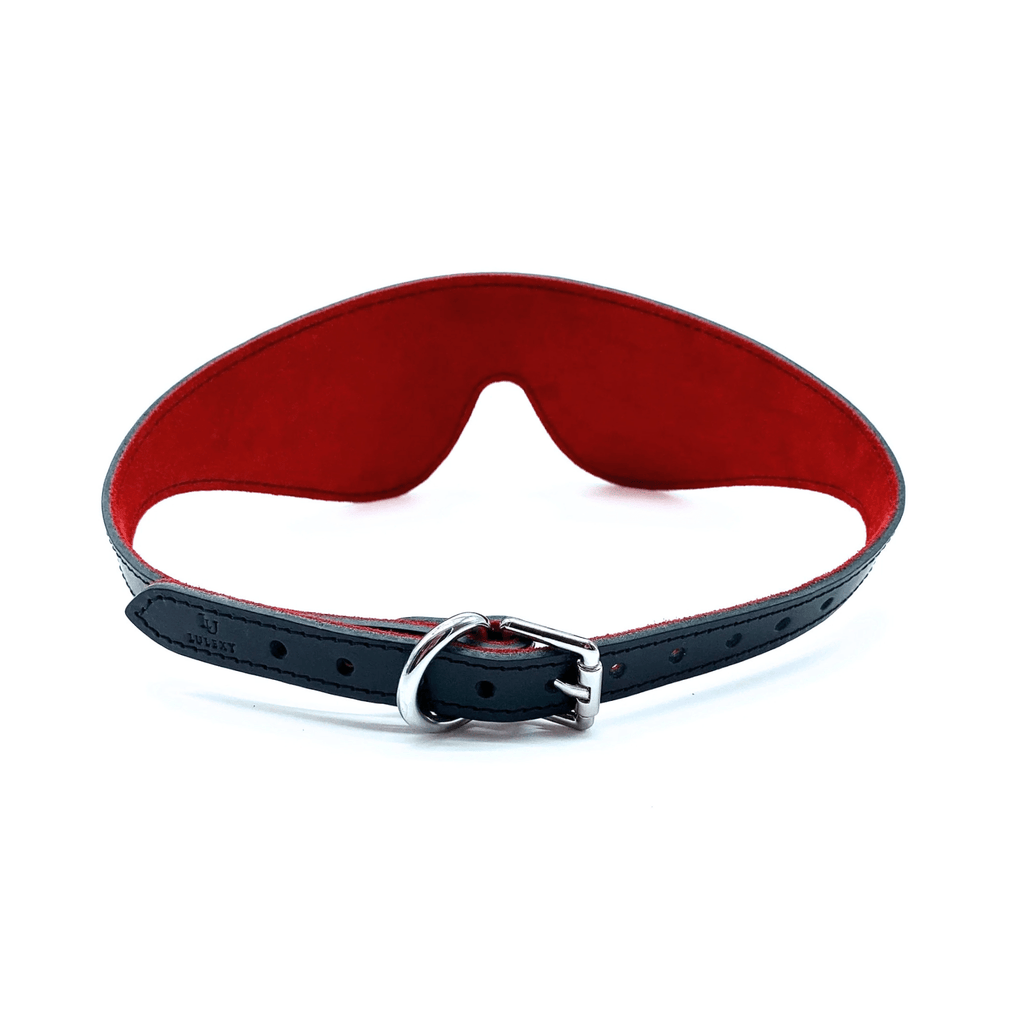 SCARLET Italian Leather Blindfold