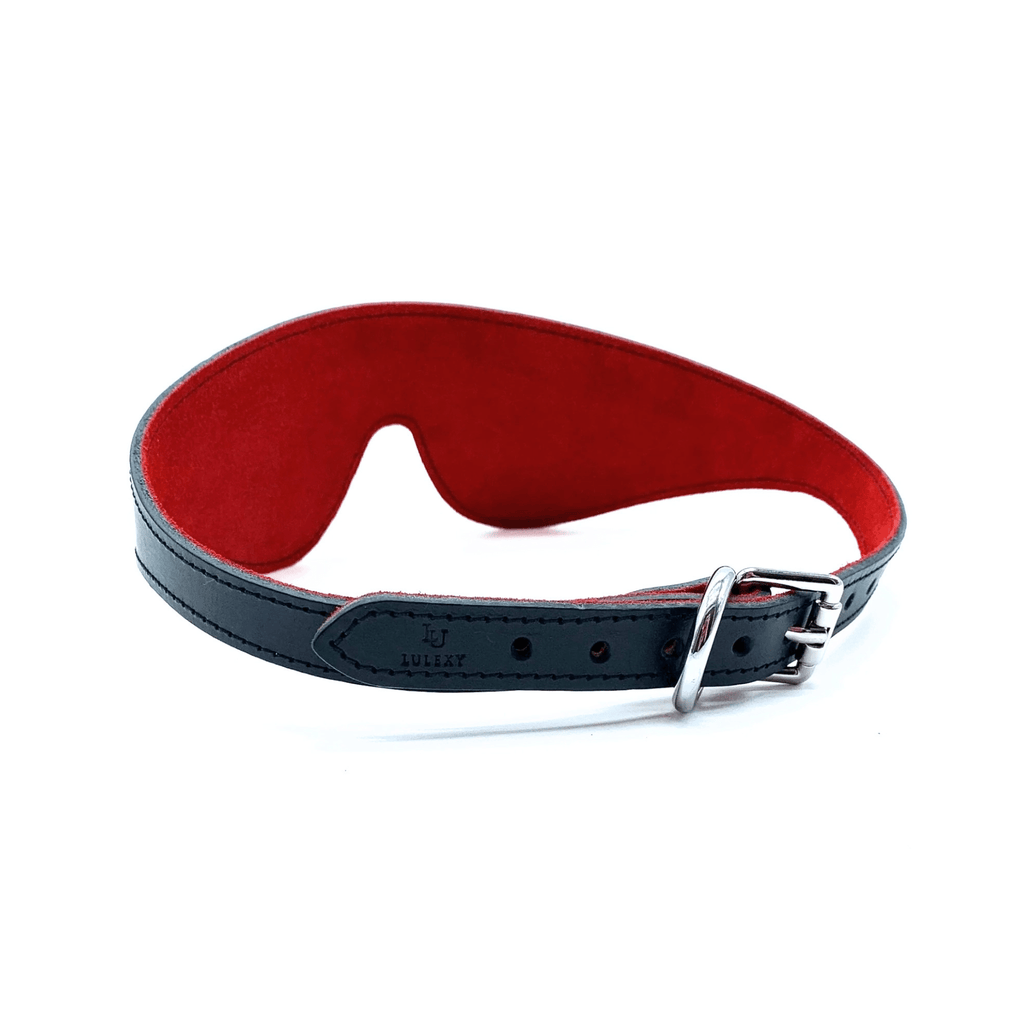SCARLET Italian Leather Blindfold
