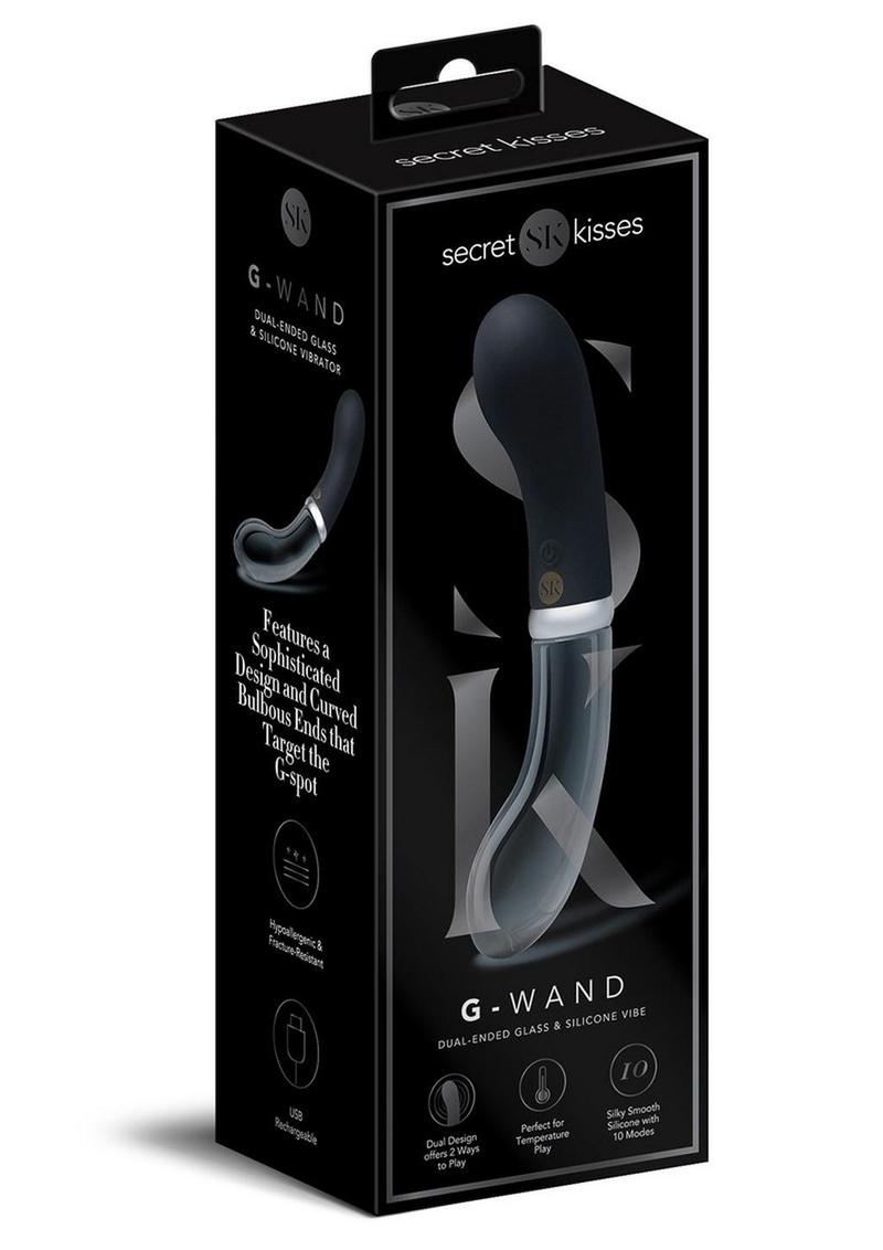 Secret Kisses G-Wand Dual-Ended Glass Vibrator