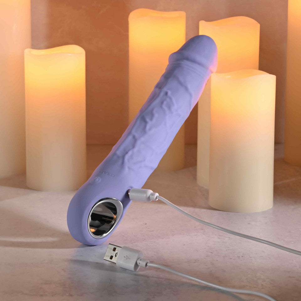 Evolved Large Purple Fantasy Dildo Vibe
