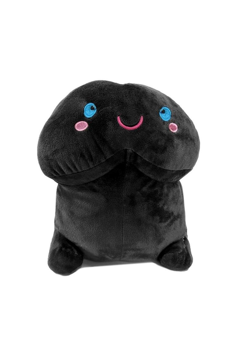 Short Penis Plush Stuffy Toy Black 7.88 Inch Cute Novelty Gift